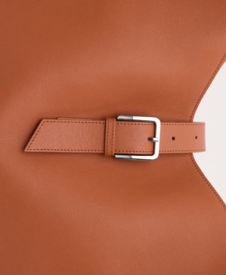 Women's Leather Maxi Shopper Bag