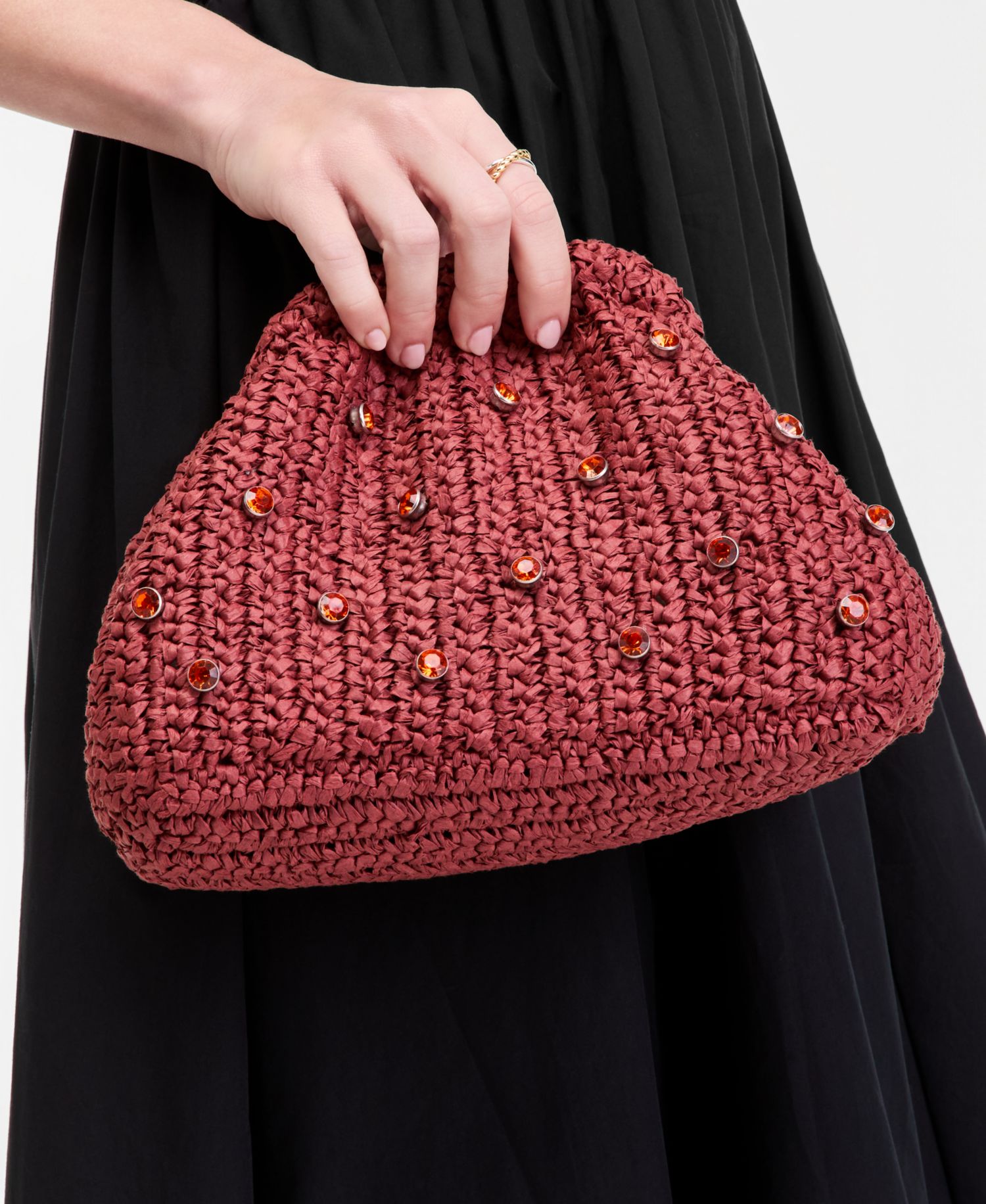 Crochet Raffia Shoulder Bag