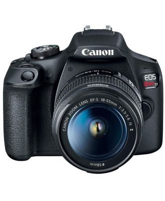 EOS Rebel T7 DSLR Camera with EF-S 18-55mm and EF 75-300mm Lens Bundle with Bag, 64GB SD Card, Corel PC Photo and Video Software Pack and