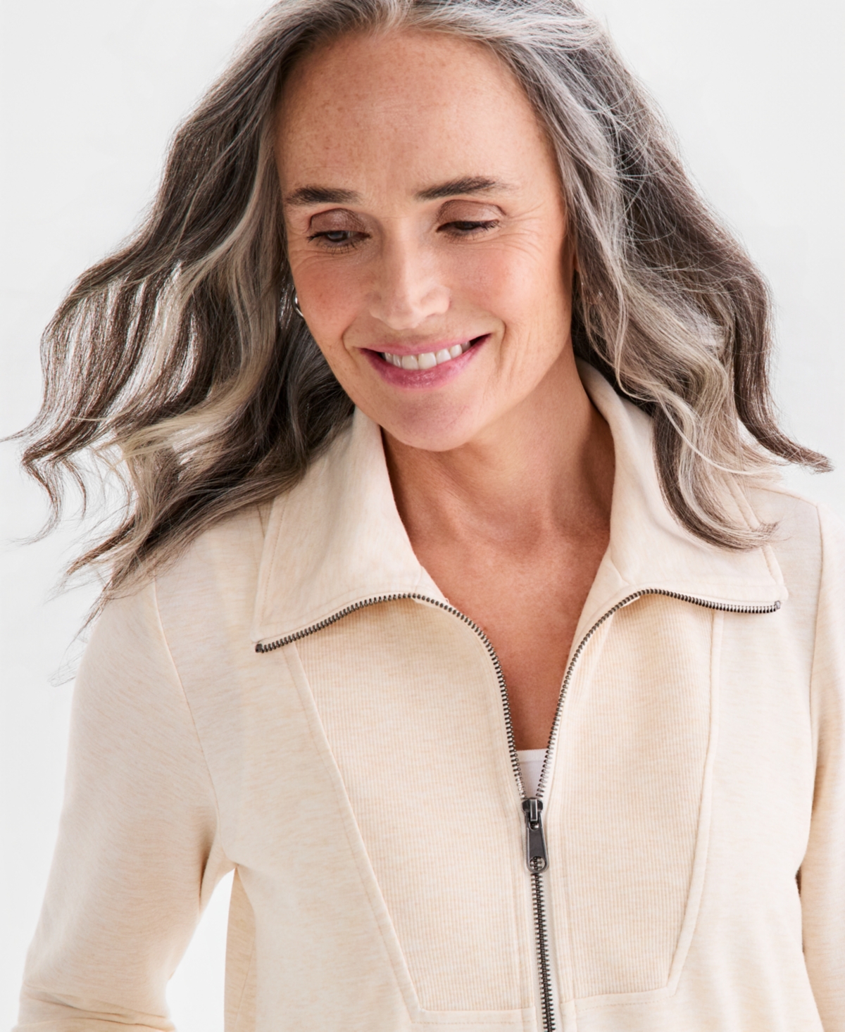 Style & Co Women's Luxsoft French Terry Zip Jacket, Macy's Exclusive