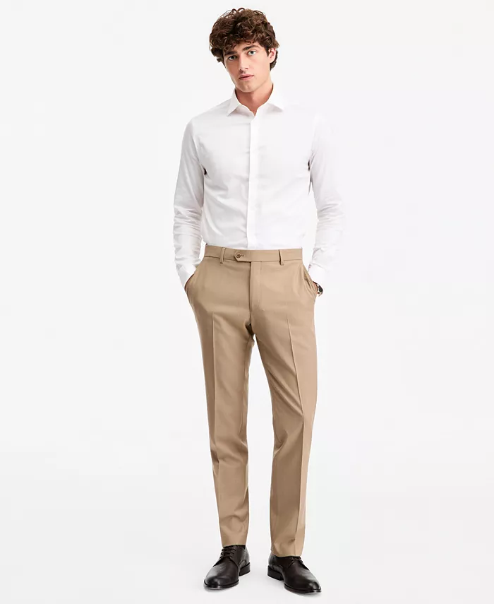 Men's Modern-Fit Wool TH-Flex Stretch Suit Separates Pants - thumbnail 8