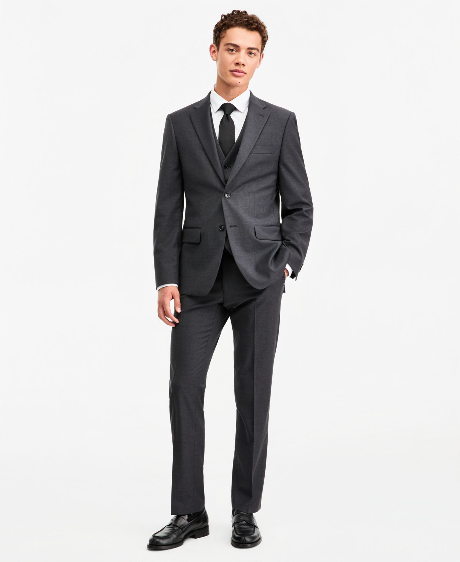 Men's Modern-Fit Wool TH-Flex Stretch Suit Separates Jacket