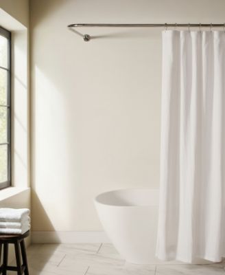 Cotton Blend Waffle Shower Curtain, 72" x 72"
