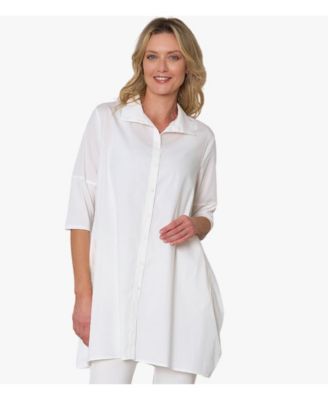Women's 3/4 Sleeve Cotton and Jersey Tiburon Tunic