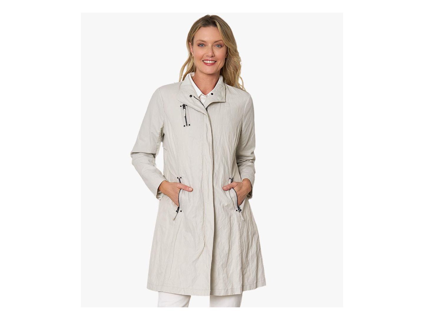 Женская куртка Stella Carakasi Water Repellent Zip-Front Moto Favorite, цвет: Берёзовый — фото 6