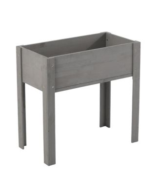 Raised Garden Bed with Legs, Elevated Wooden Planter Box for Outdoor Plants