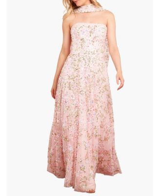 Women's Dream Garland Strapless Gown