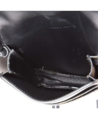 Phone Pouch Crossbody Triomphe Coated Canvas with Leather