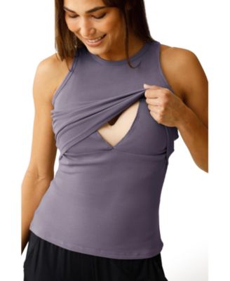 Women's Maternity Ribbed Racerback Nursing Tank