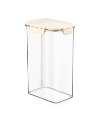 Airtight Food Storage Container – Clear Stackable Canister for Pantry, Rice, Pasta, Cereal and Snacks