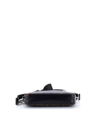 Small Camera Case Bag Zucca Coated Canvas and Leather