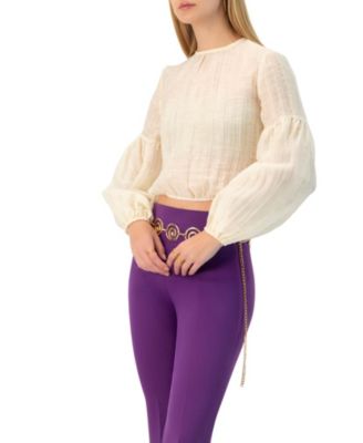 Women's Long Sleeve Balloon Blouse
