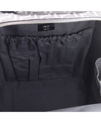 Medium FF Travel Backpack Zucca Canvas and Leather