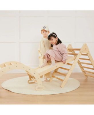 Pikler Triangle 7-in-1 Montessori Climbing Set