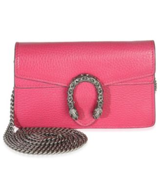 Pink Dollar Calfskin Crystal Super Mini Dionysus Flap