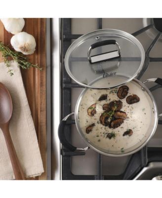 Silverbolt 6 Piece Stackable Space-Saving Dutch Oven Sauce Pan Cookware Set