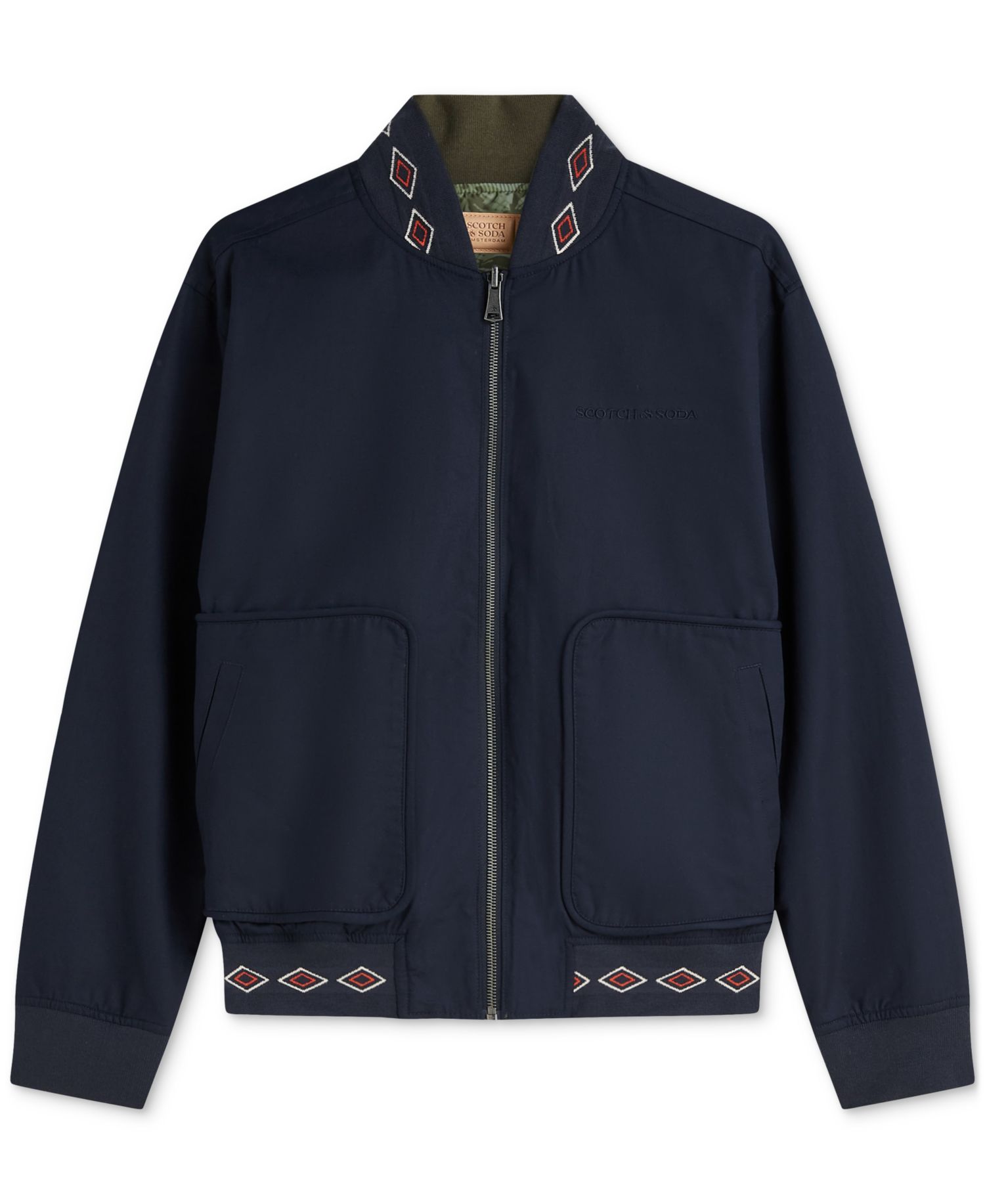 Men's Regular Fit Reversible Printed Cotton Jacket
