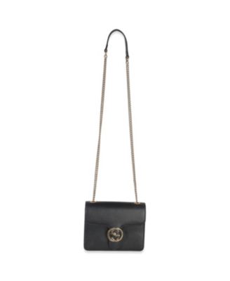 Black Dollar Calfskin Interlocking G Small Bag