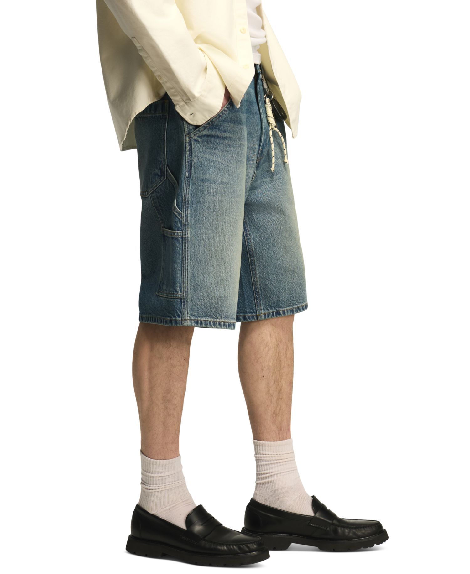 Men's Baggy Carpenter Denim Shorts