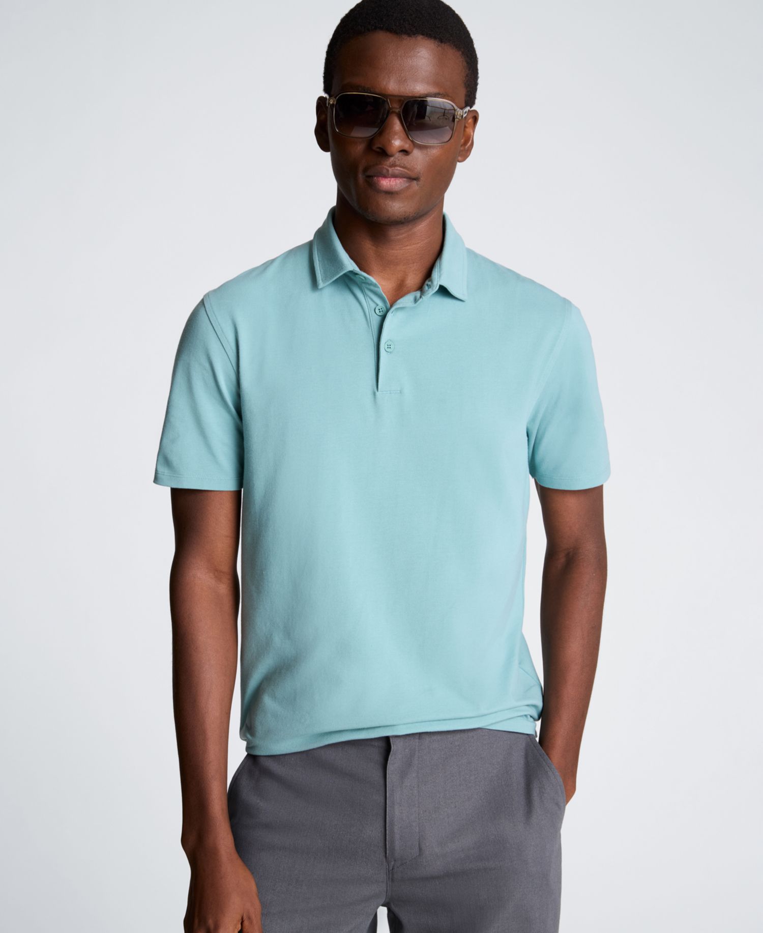 Men's Short-Sleeve Slim-Fit Polo Shirt