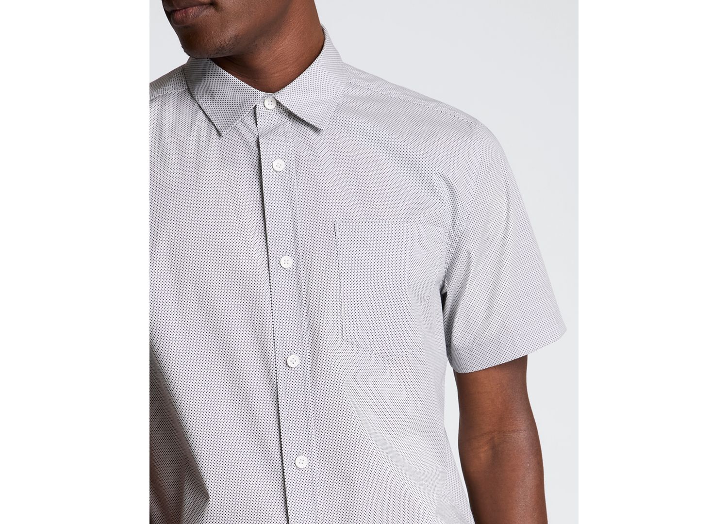 Men's Short-Sleeve Slim-Fit Shirt