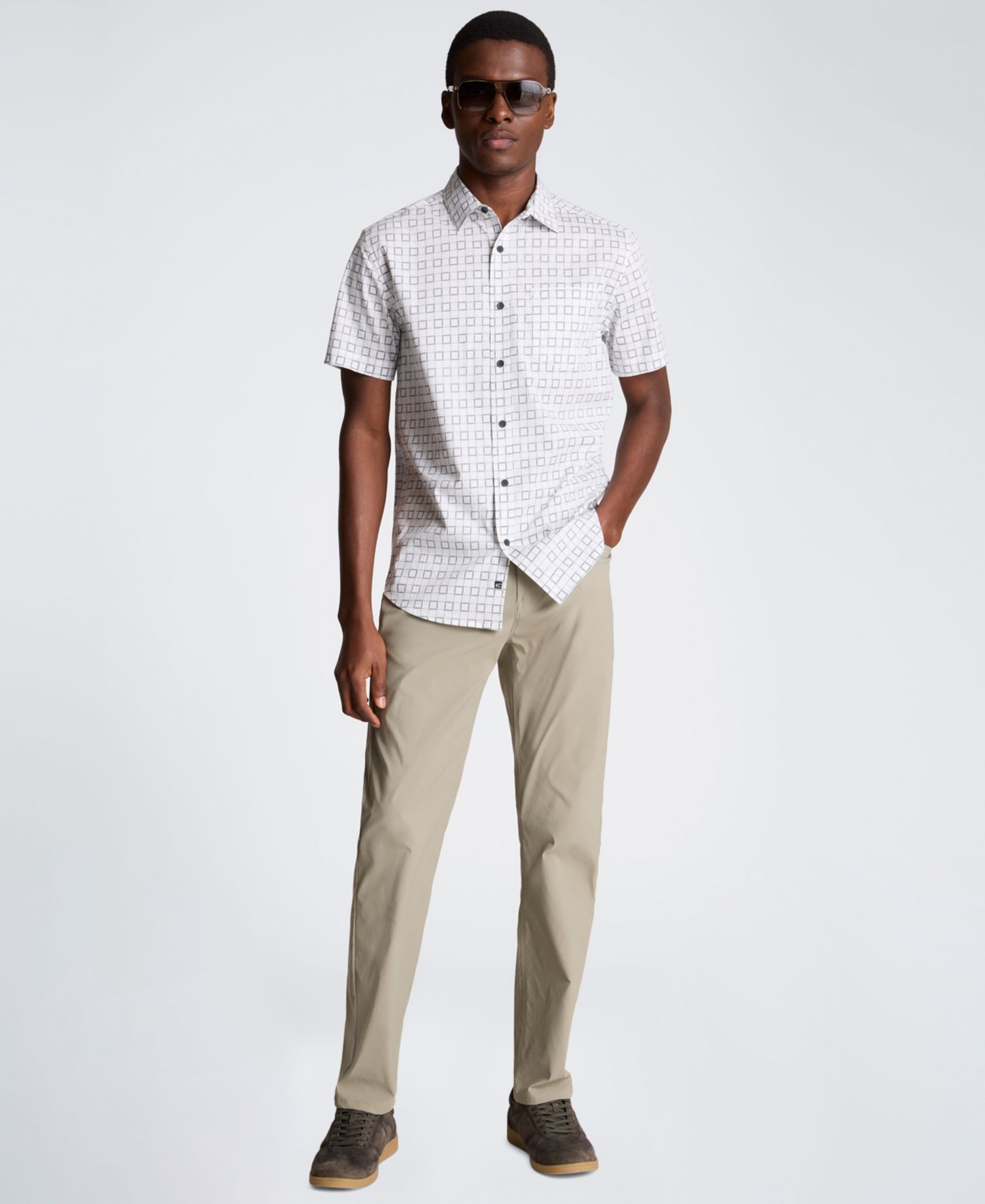 Men's Short-Sleeve Slim-Fit Shirt