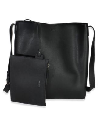 Black Leather Bold Hobo