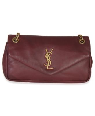 Deep Raspberry Smooth Lambskin Small Calypso Chain Bag