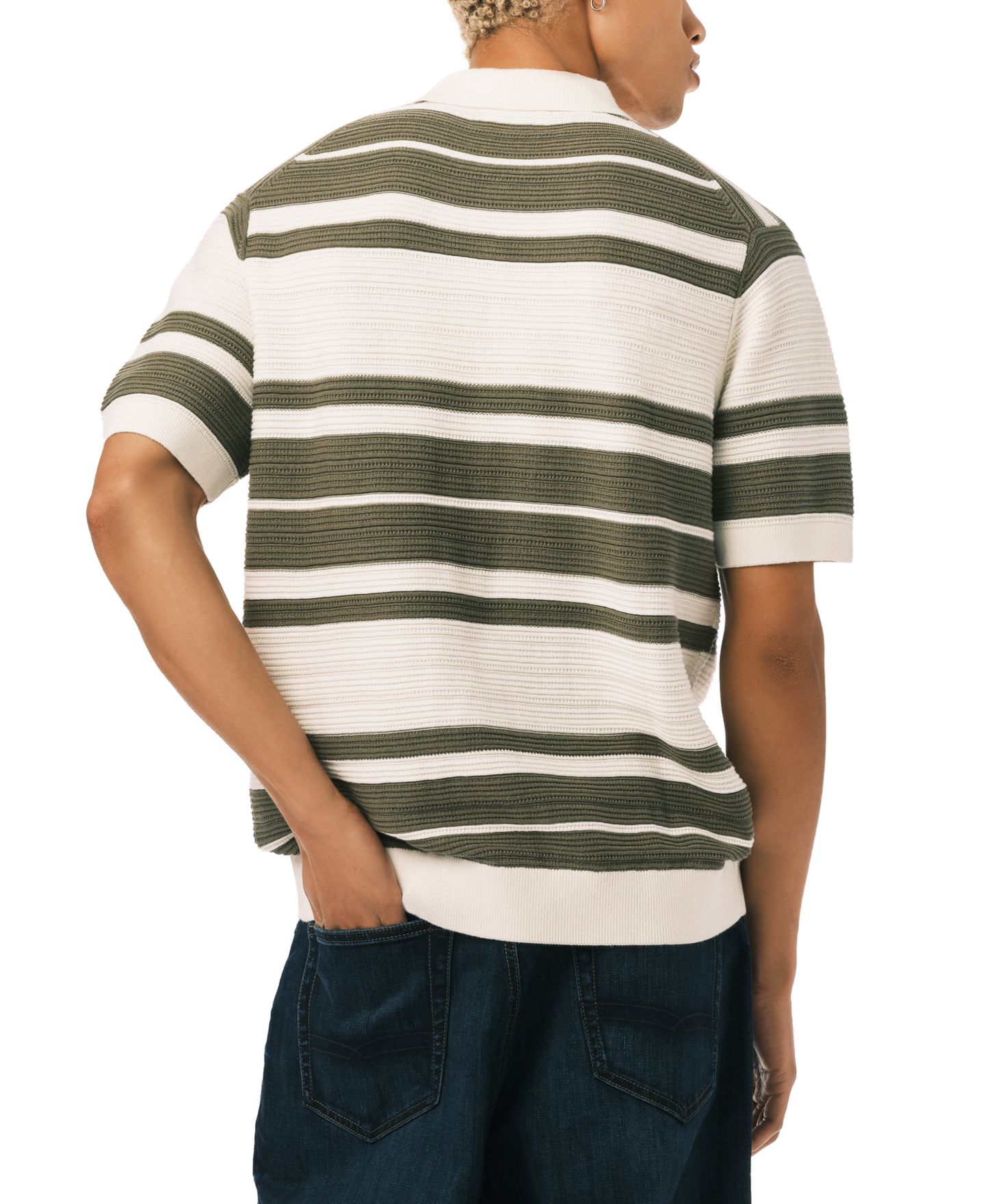 Мужское поло Buffalo David Bitton Wildero Short-Sleeve Polo Shirt, цвет: Армейский зелёный — фото 4