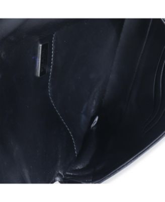 Pre-Owned Prada Black Brushed Leather Shoulder Bag