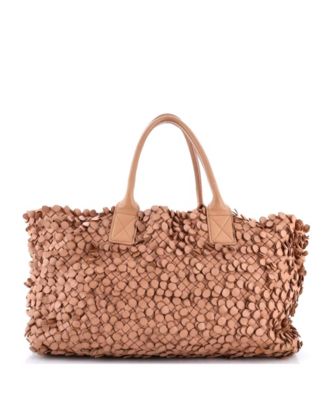 Large Poussin Paillettes Cabat Handbag Intrecciato Nappa
