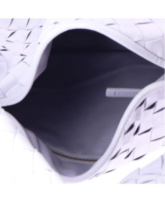 Small Hop Hobo Intrecciato Leather