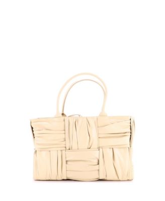 Medium Arco Tote Maxi Intrecciato Plisse Leather