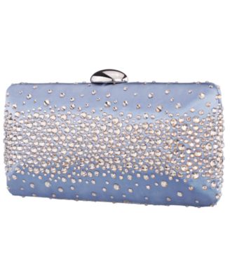 Crystal Scatter Pattern Minaudiere Small Clutch Handbag