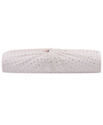 Unique Chiffon Twist Crystal Small Clutch Handbag