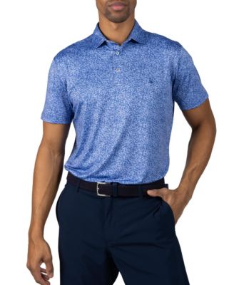 Men's Abstract Maze Printed Performance Polo