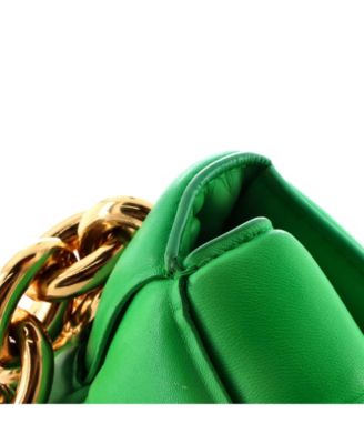 Cassette Chain Crossbody Bag Padded Maxi Intrecciato Leather