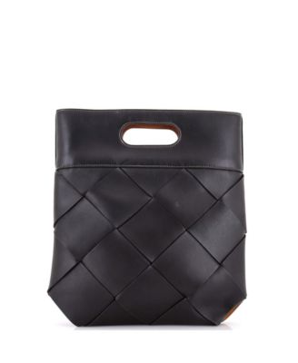 Small Slip Tote Maxi Intrecciato Leather