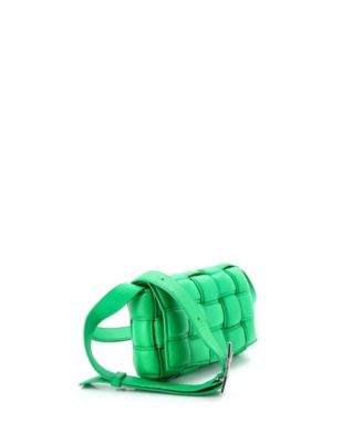 Small Cassette Crossbody Bag Padded Maxi Intrecciato Leather