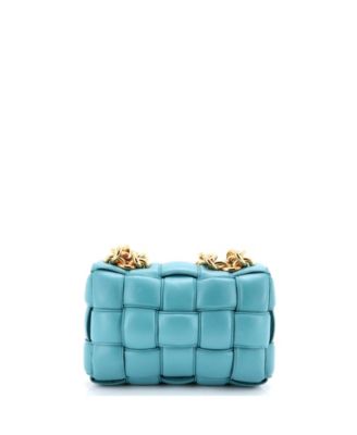 Cassette Chain Crossbody Bag Padded Maxi Intrecciato Leather