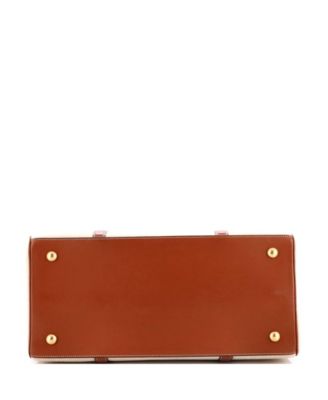 Medium Cabas 16 Bag Canvas with Leather