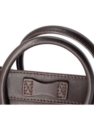 Nano Tricolor Luggage Bag Leather