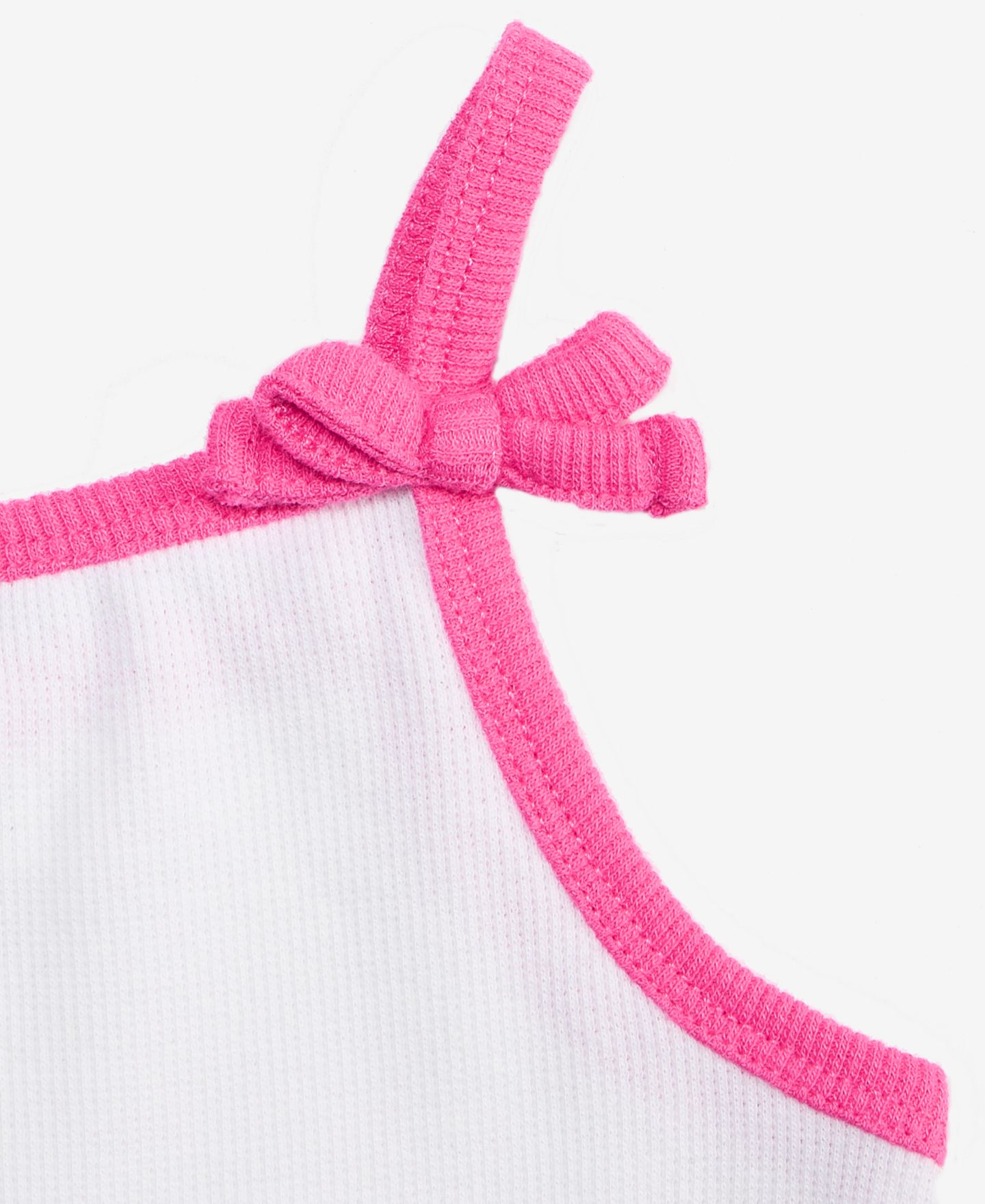 Топ Epic Threads Solid Rib Bow для девочек-малышей, цвет: Яркий белый — фото 3