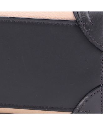 Nano Tricolor Luggage Bag Leather