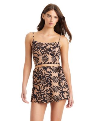 Women's Pull-On Printed Swim Cover-Up Wrap Skort