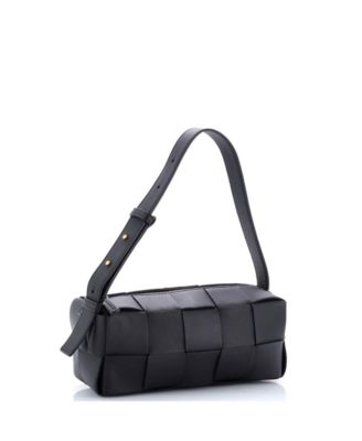 Small Brick Cassette Shoulder Bag Maxi Intrecciato Leather