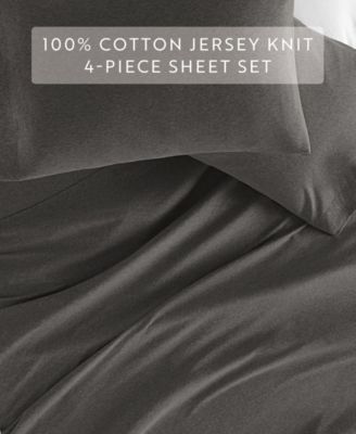 Jersey Cotton 4-P.c. Sheet Set, Full