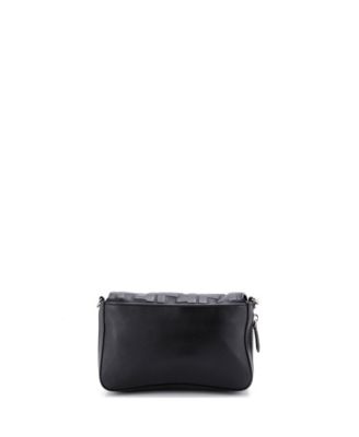 Expandable Flap Bag Zucca Embossed Leather
