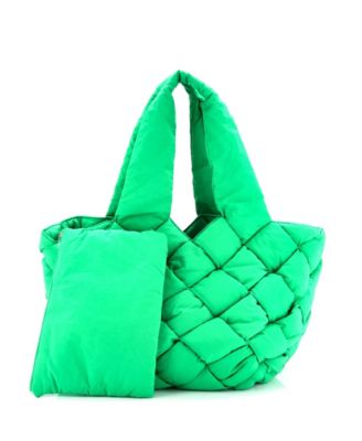 Cassette Paper Tote Intrecciato Nylon