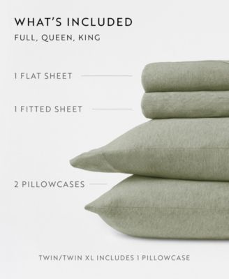 Jersey Cotton 4-P.c. Sheet Set, Queen
